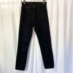 Levi’s Button fly High Rise Jeans Black Size 24